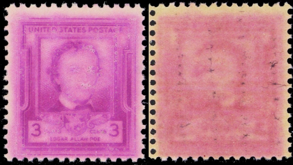 986, MNH 3¢ Heavy Over Inking Stamp EFO ERROR Freak - Stuart Katz