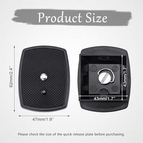 Camera Quick Release Plate, 43 mm Tripod Quick Release Plate for Tripods and