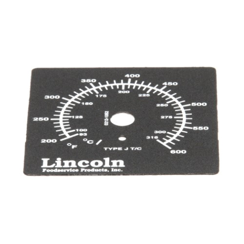 Lincoln 370138 Temperature Control Label Replacement - Free Shipping