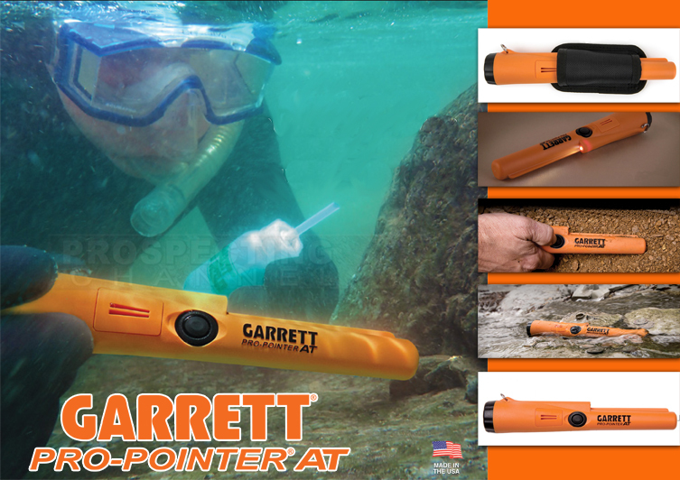GARRETT AT PRO POINTER WATER PROOF with Holster & Light FREE SHIP