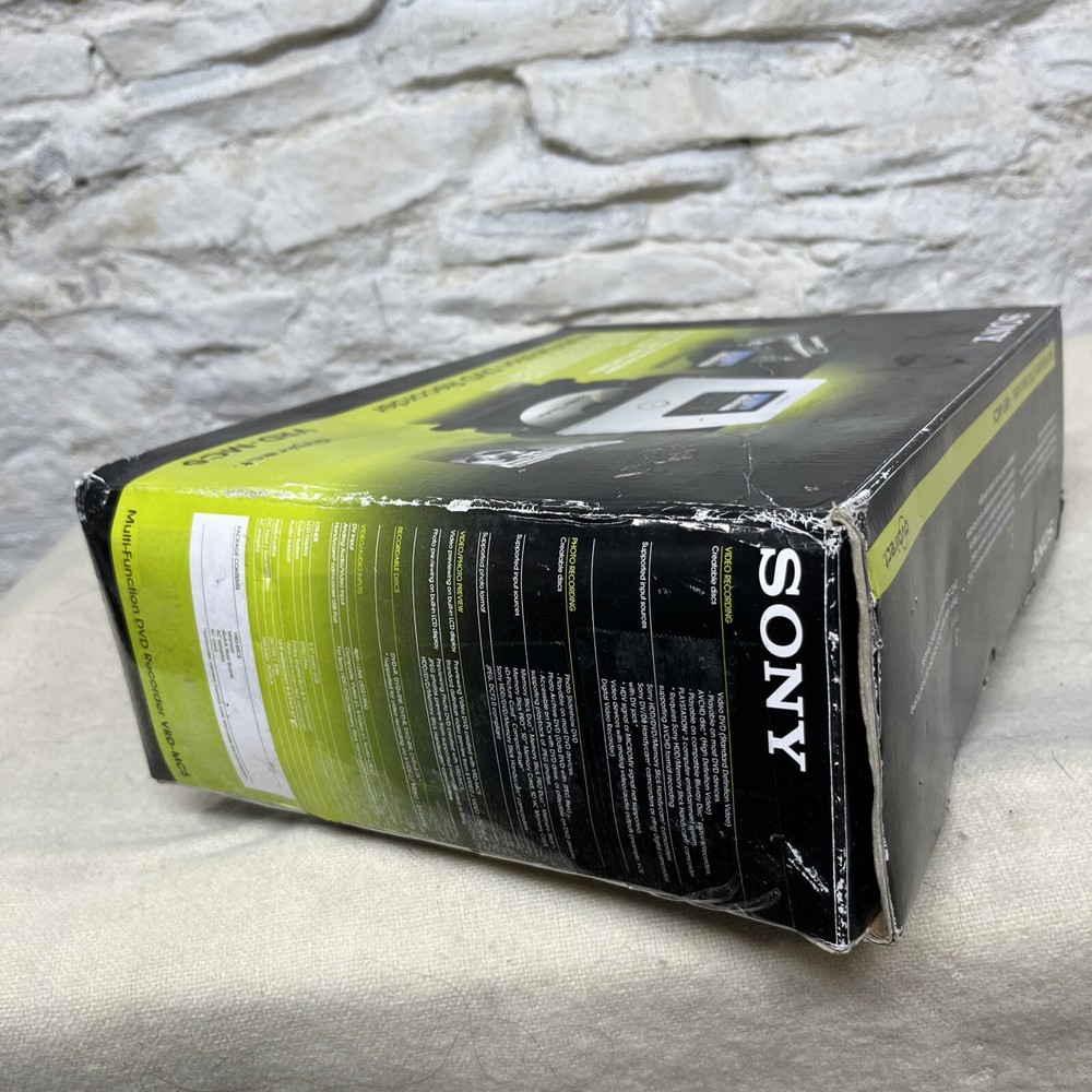 Sony DVD Recorder VRD-MC5 Multi-Function Bundle DVD-R Tested