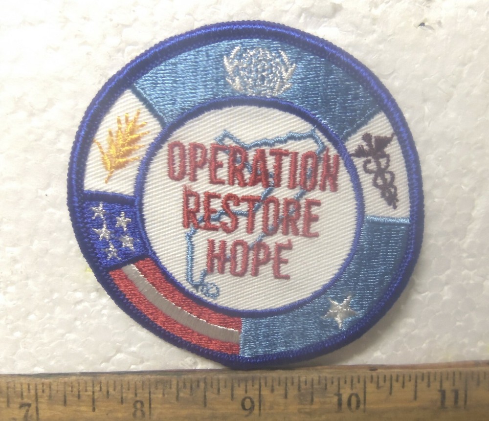 Operation Restore Hope Embroidered Patch