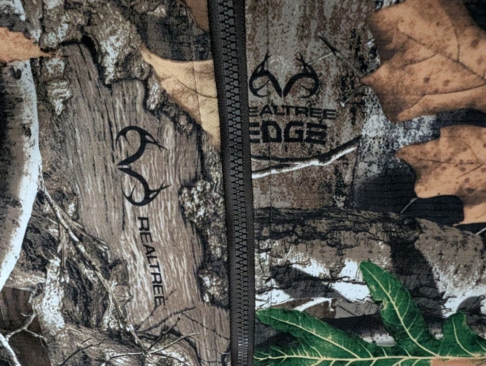 Under Armour Threadborne Realtree Camo Full-Zip Jacket Size Large Loose Fit EUC