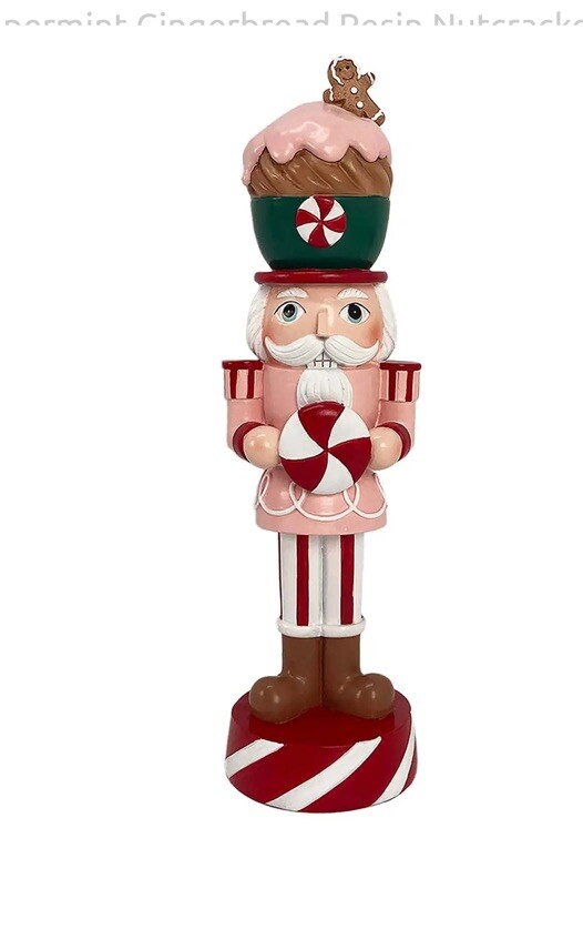1 Christmas Gingerbread Candy Ice Cream Nutcracker Pastel Pink