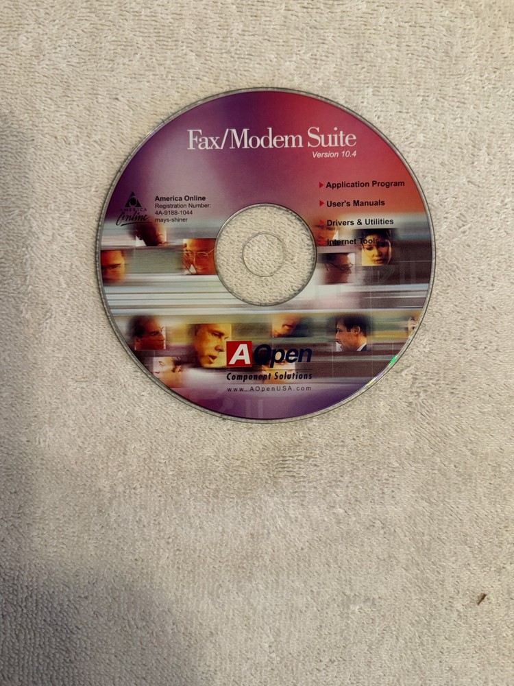 AOpen Fax/Modem Suite V10.4 - CD ONLY!!!!
