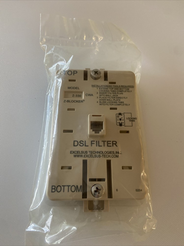 Beige Single Wall Mount DSL Filter Plate Model Z-330CWA Z-Blocker
