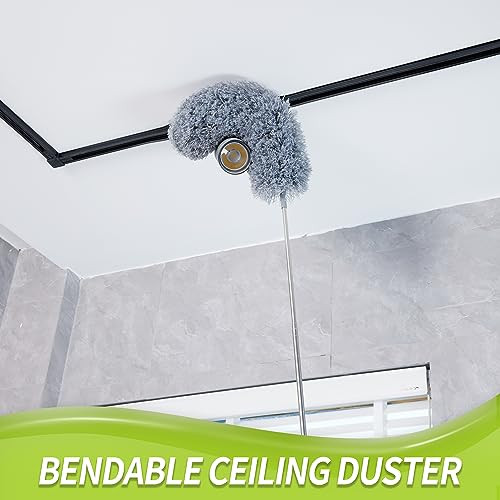 Duster with Extension Pole for Cleaning (2 Set B: Ceiling Duster & Replacement