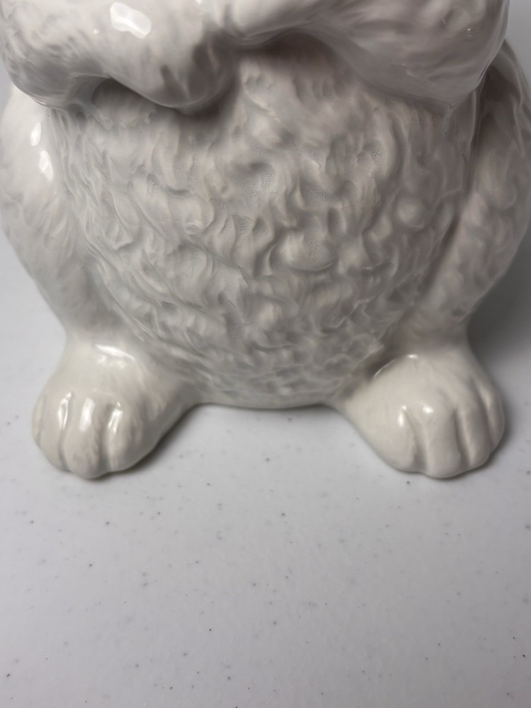 Vintage Easter Bunny Rabbit Ceramic Pitcher By Cheryl Johnson Japan 8.25”