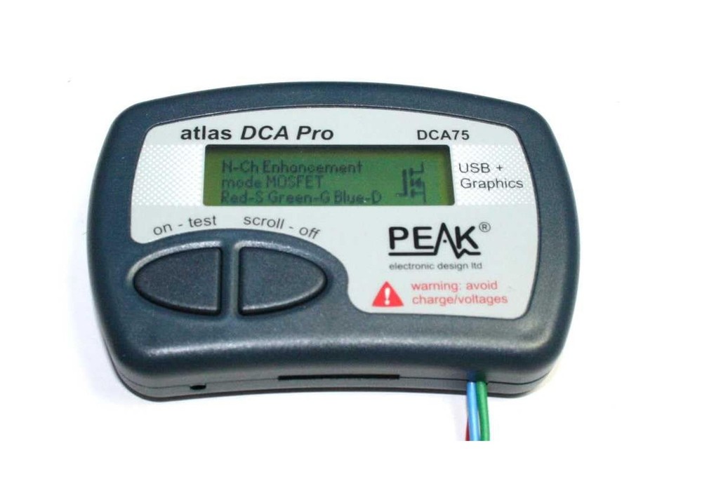 Peak Atlas DCA75 Pro Semiconductor Tester, Light Blue