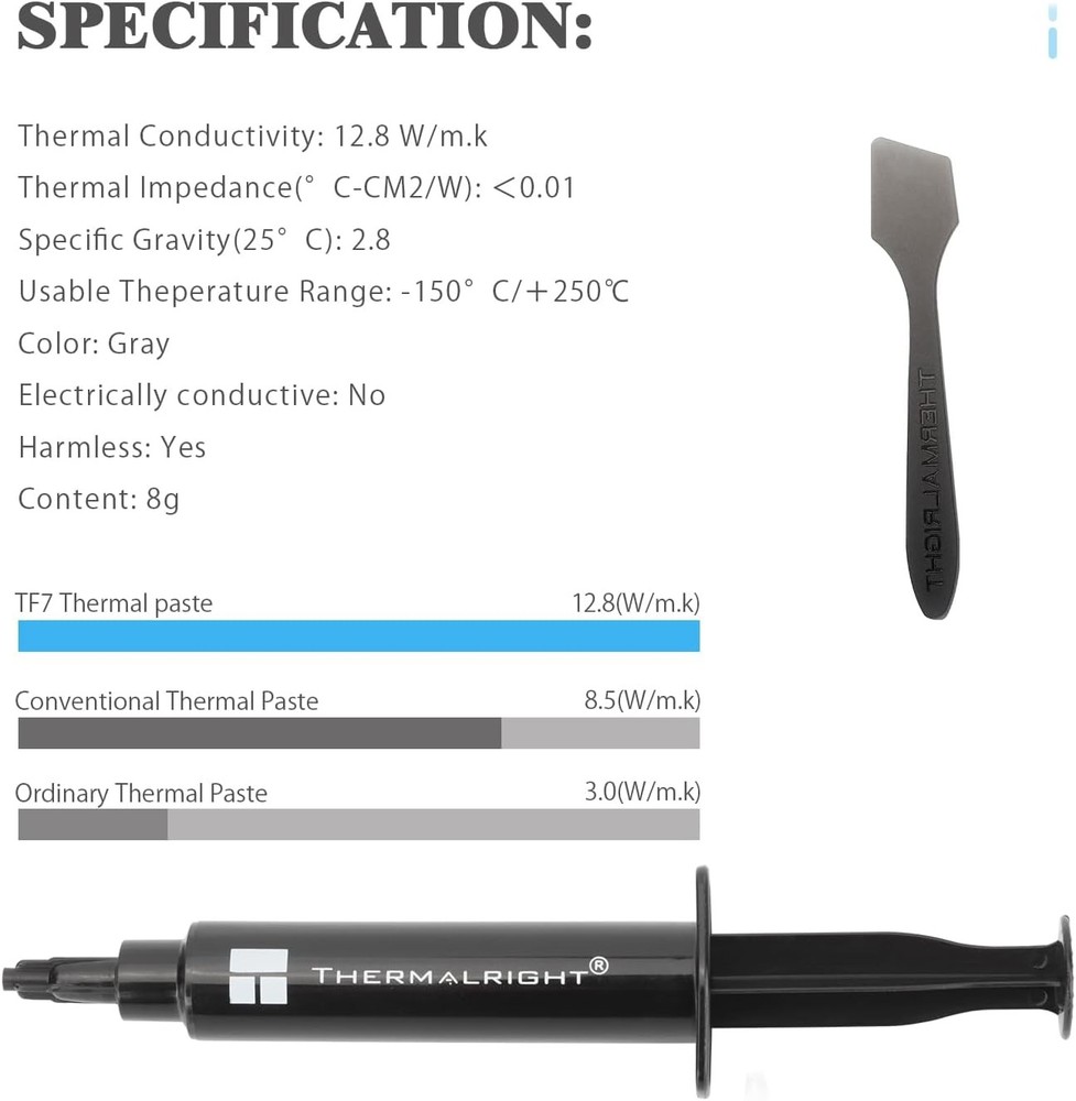 Thermalright TF7 8Grams High Performance Thermal Paste for CPU/GPU/All...