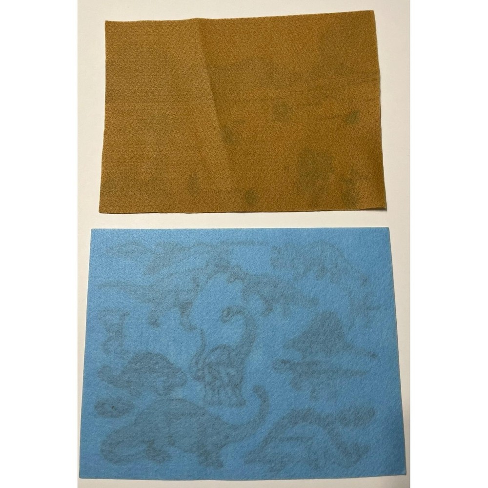 Vintage Dinosaur Play Set - Felt Mats with Dinosaurs