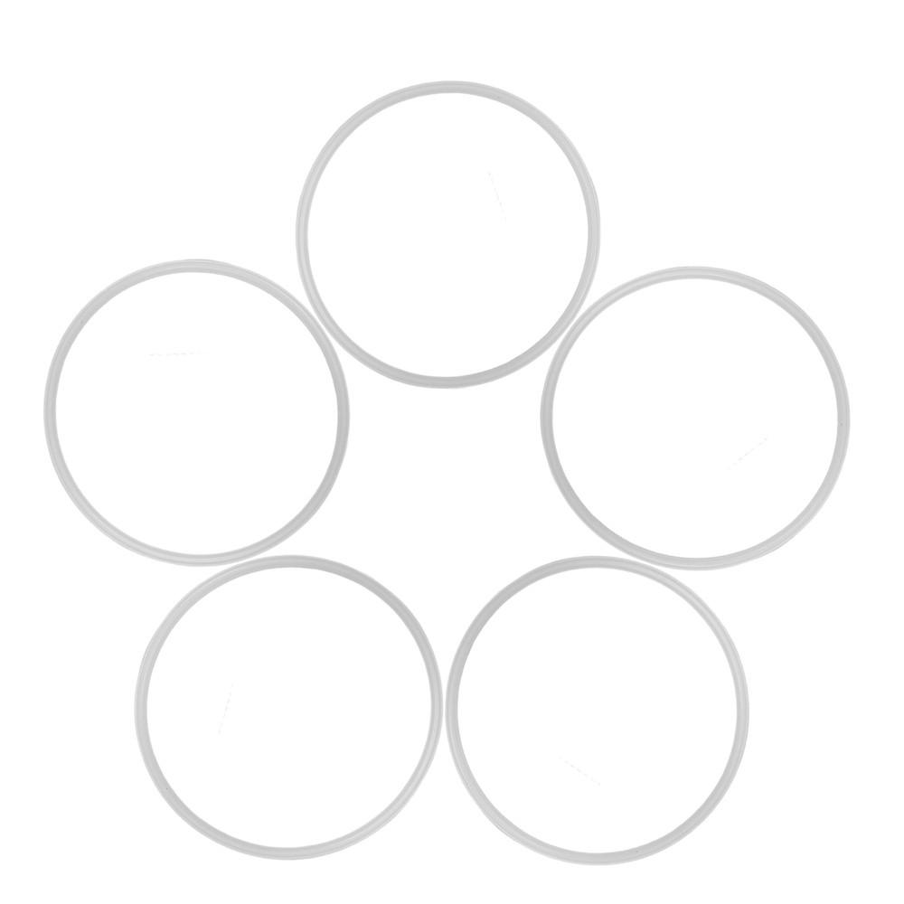 5 Pcs Container Seal Gaskets Replacement Silicone Seals for Lids