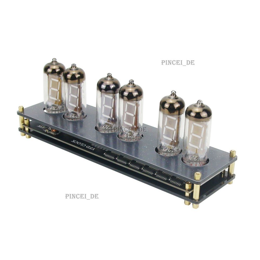 IV11 VFD Clock Fluorescent Tube Clock Colors Light Display Time Date Temperature