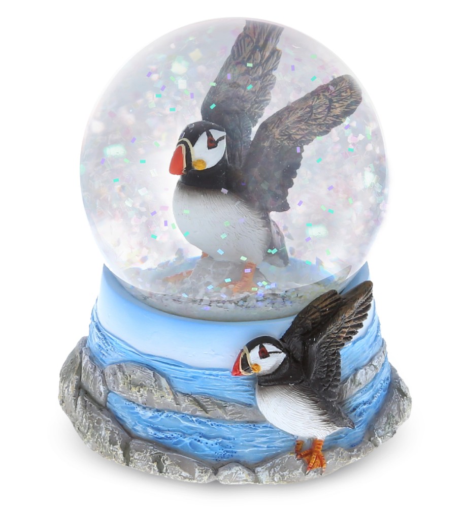 SNOW GLOBE - PUFFIN (65MM)