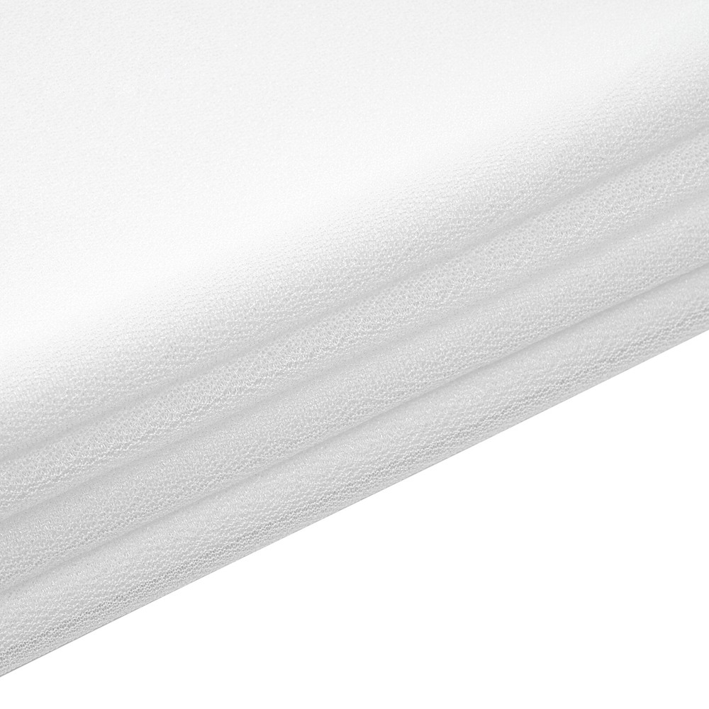 6pcs Weddings Ceiling Drapes Curtains Sheer Voile Backdrop Draping Decor White