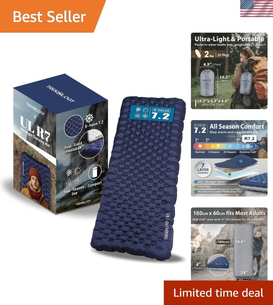 Lightweight Camping Pad with Leakproof Design – Spacious & Comfortable Sleep Aid