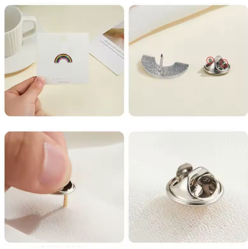 8pc Random Novelty Pins Enamel Pin Set M2