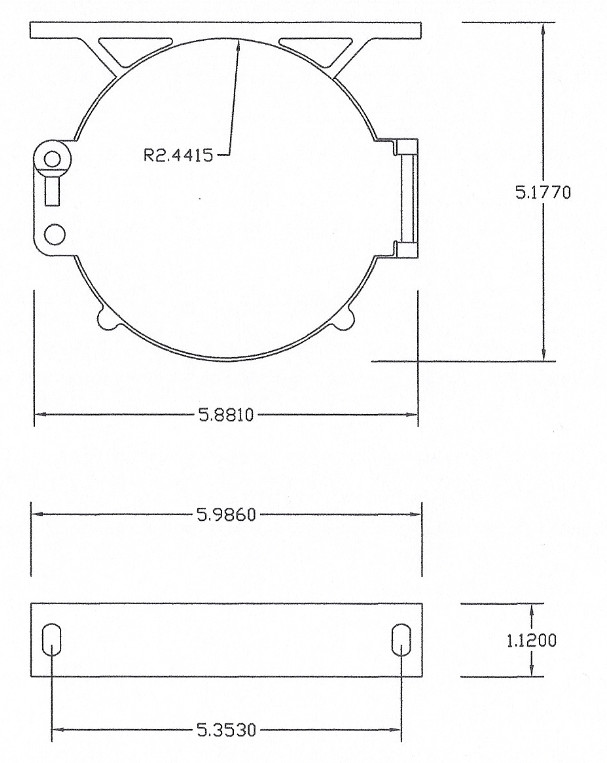 Cap Door & Mounting Bracket Sewer Hose Carrier D&W for Large End Super Slider
