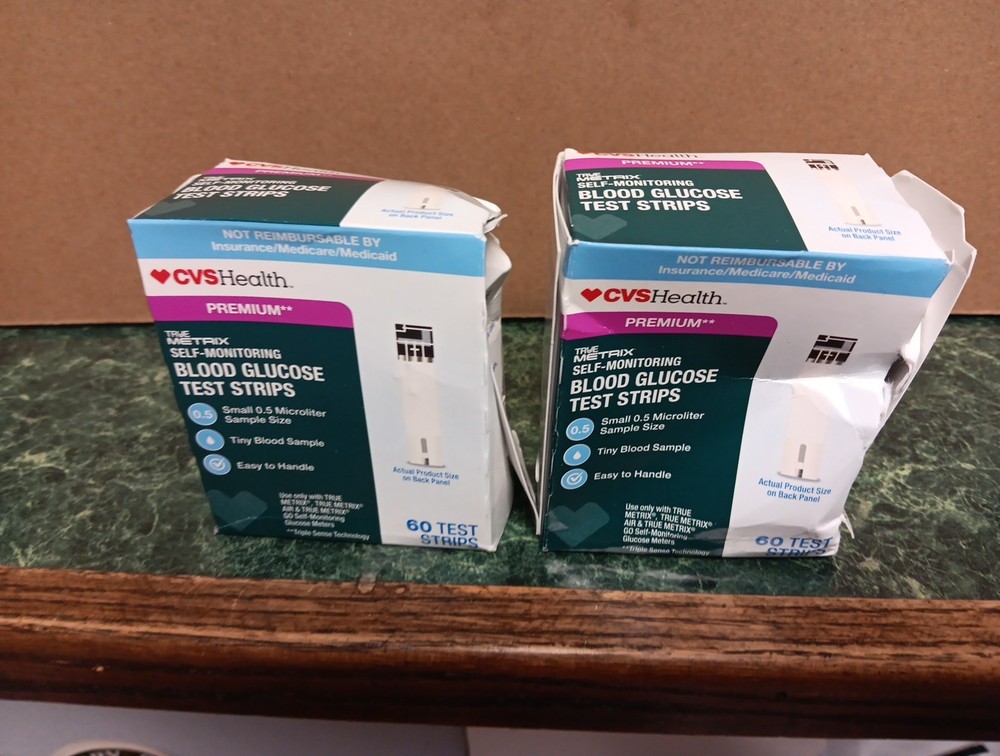 2 True Metrix Diabetes Test Strips 60 Ct  New CVS.  4/2027  120 Total Strips