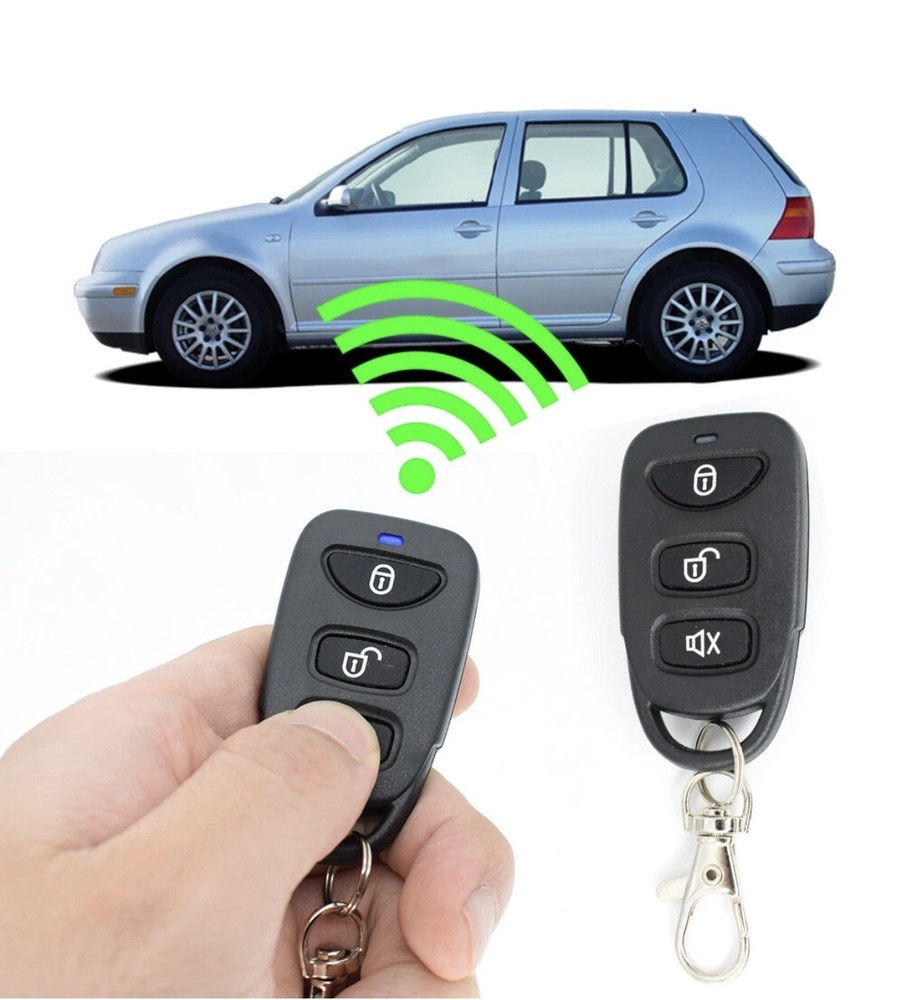 Remote Central Locking System Universal Kit for 4 Doors, Provides Keyless Entry