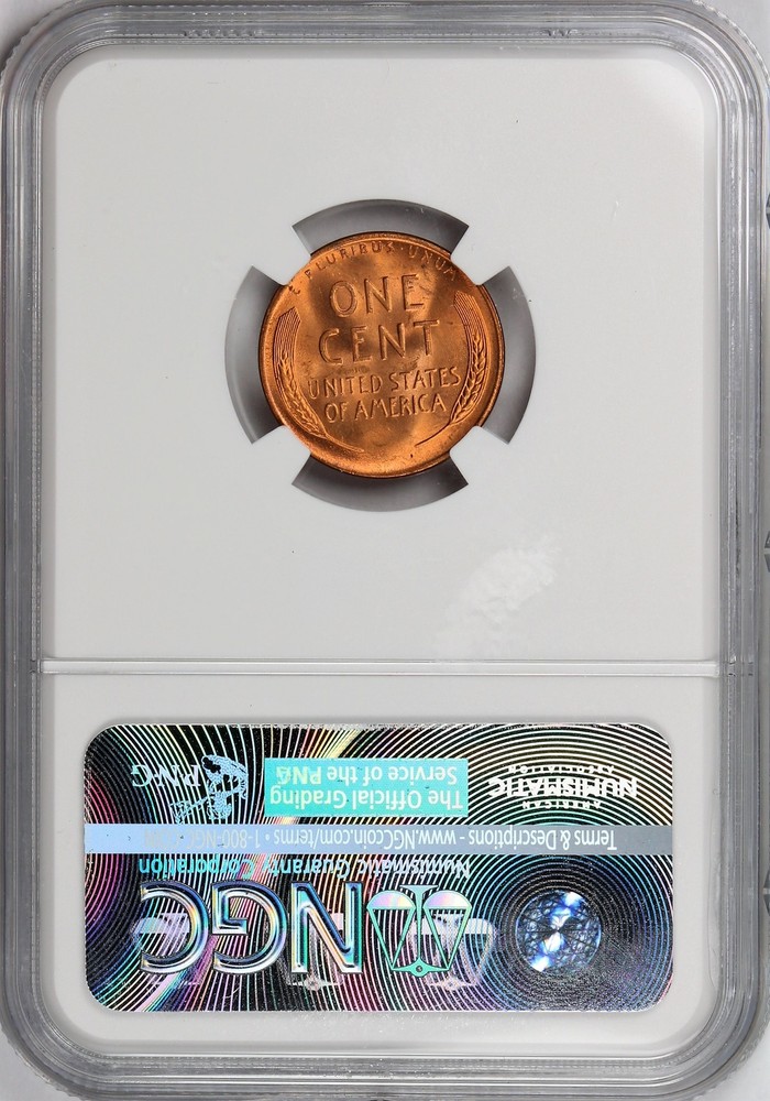 1948-S Lincoln Cent NGC Certified MS66 RED!