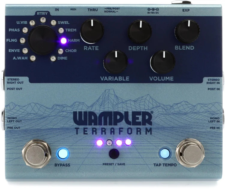 Wampler Terraform Modulation Multi Effect Pedal