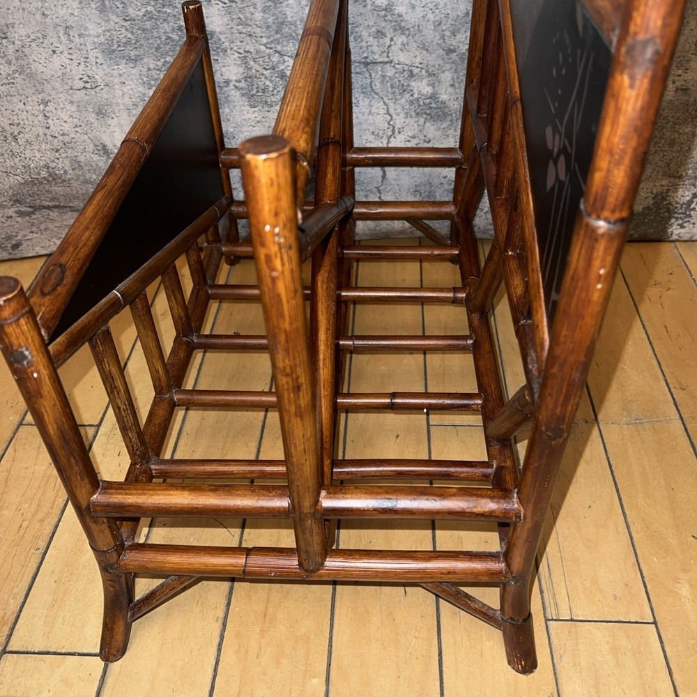 Palecek Victorian Style Bamboo Magazine Rack