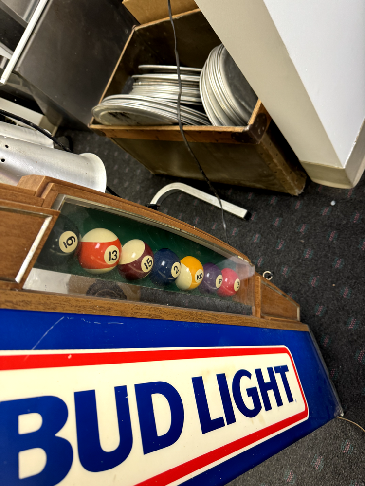 Vintage Budlight Pool Table Light
