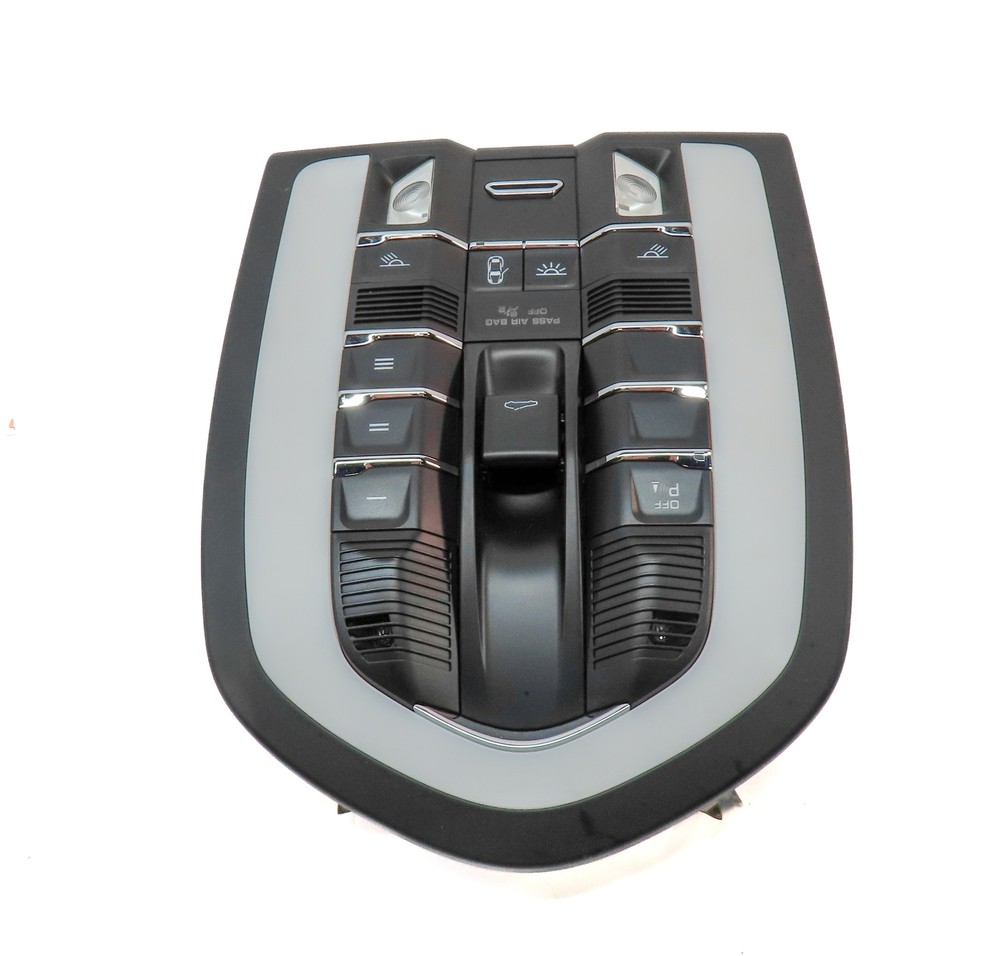 2014 PORSCHE CAYENNE (958) FRONT INTERIOR OVERHEAD DOME LIGHT LAMP w/SWITCHES