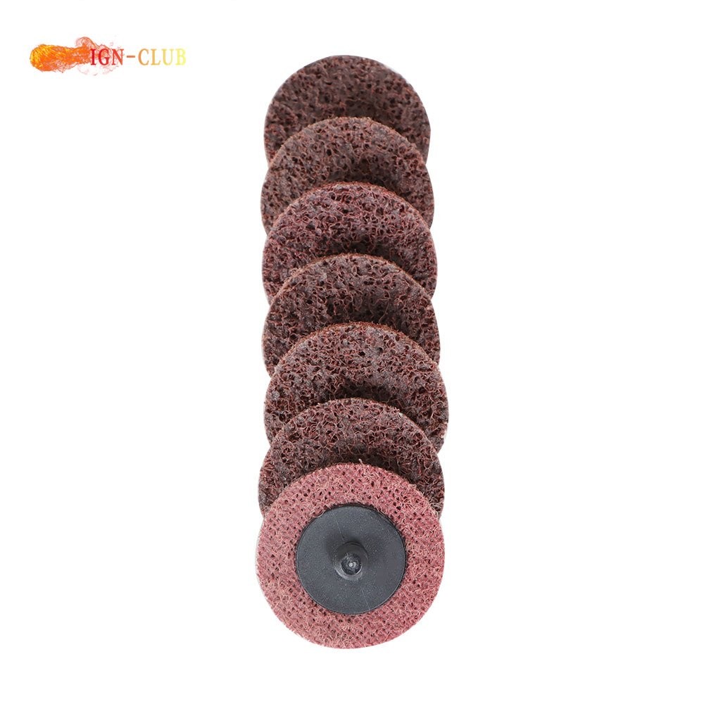 50Pcs × 2" Medium Surface Conditioning Discs Roll Lock Die Grinder Sanding Pads