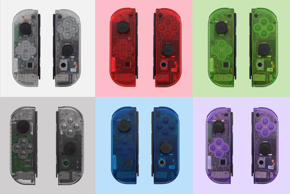 Clear Housing Shell Buttons Replacement For Nintendo Switch Joy Con Controller