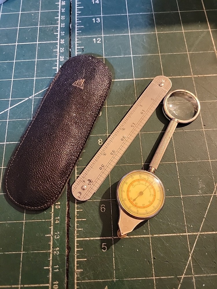 Vintage Map Measurer Kit