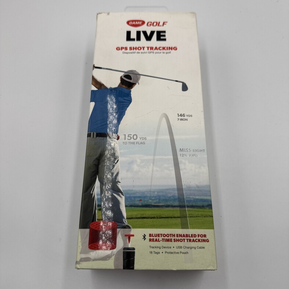 Game Golf Live GPS Shot Digital Tracking System BlueTooth Enabled Tracker