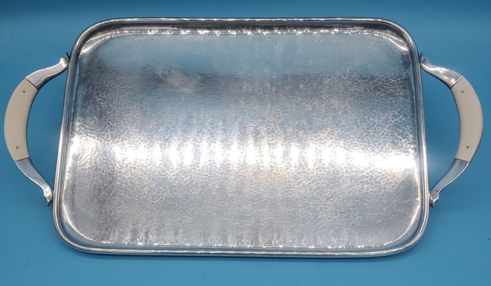 DANISH MODERNIST STERLING SILVER SERVING TRAY