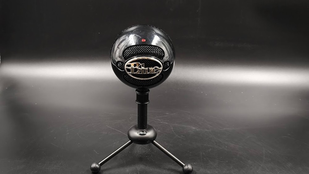 Blue Snowball USB Microphone Used Working Black