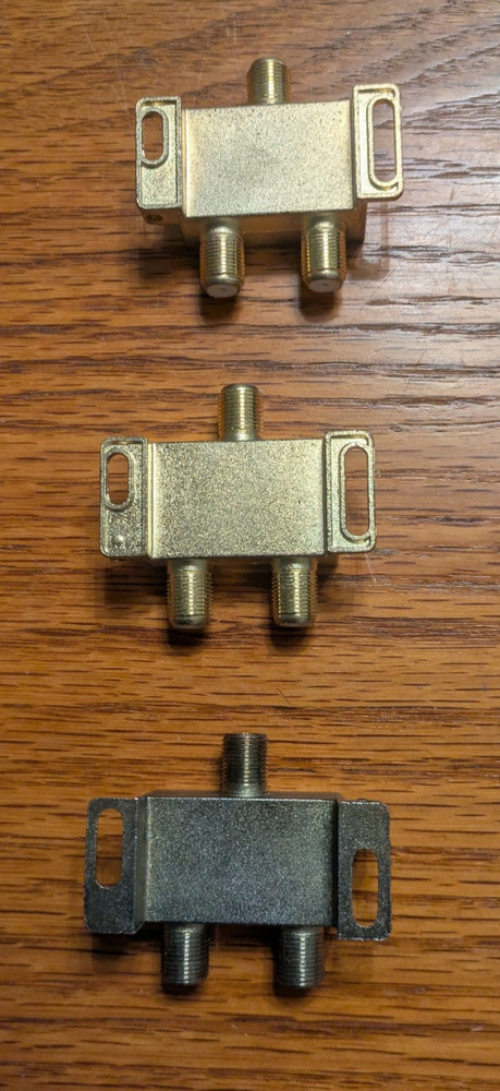 3 Coax Cable Splitters