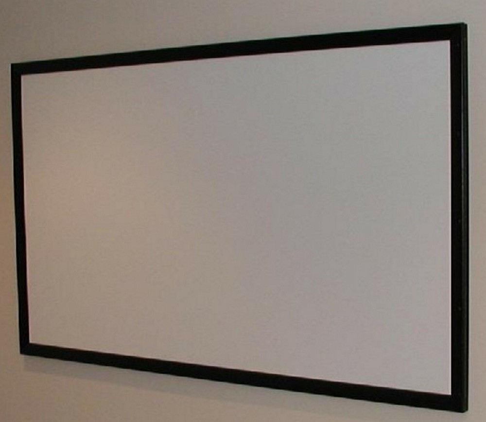110" High Contrast Grey Projection Screen Material + Plans For DIY Fixed Frame!!