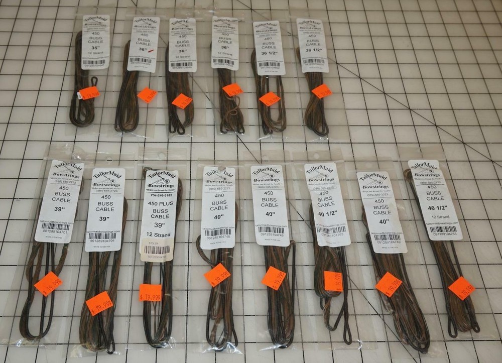 Tailor Maid Bowstrings 450 BUSS CABLE New! Multiple sizes You Pick!