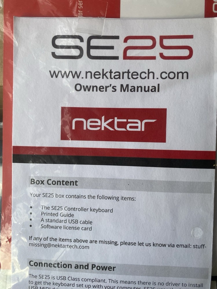 Nektar SE25 25 Keys Mini USB Controller Keyboard