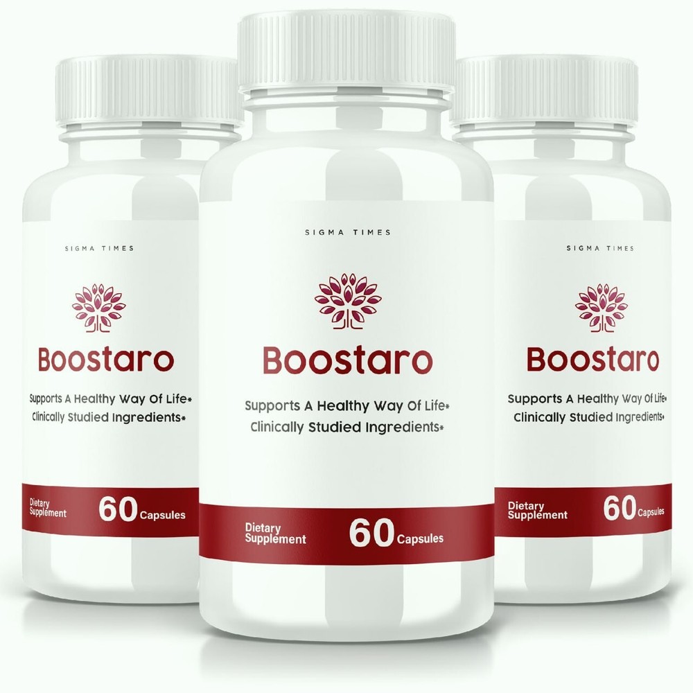 (3 Pack) Boostaro, Boostaro Male Capsules, Boostaro Supplement