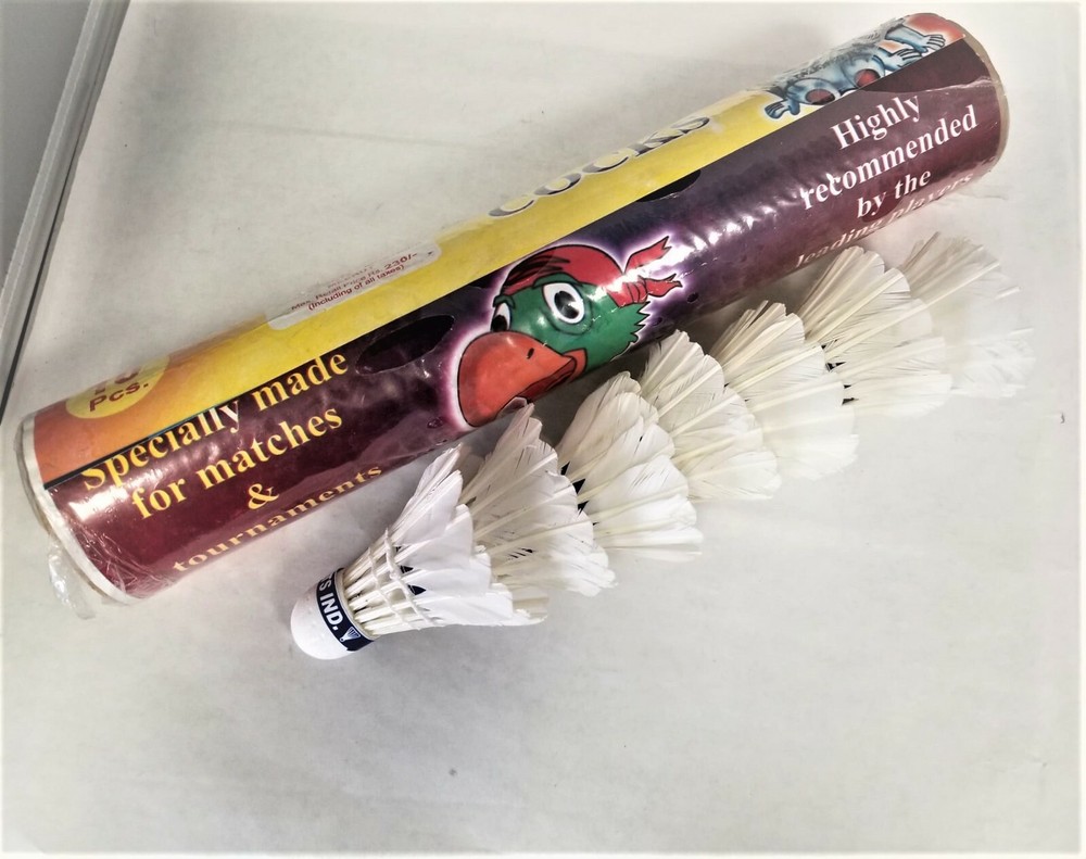 High quality practice shuttlecock with cork base 10 pc pack