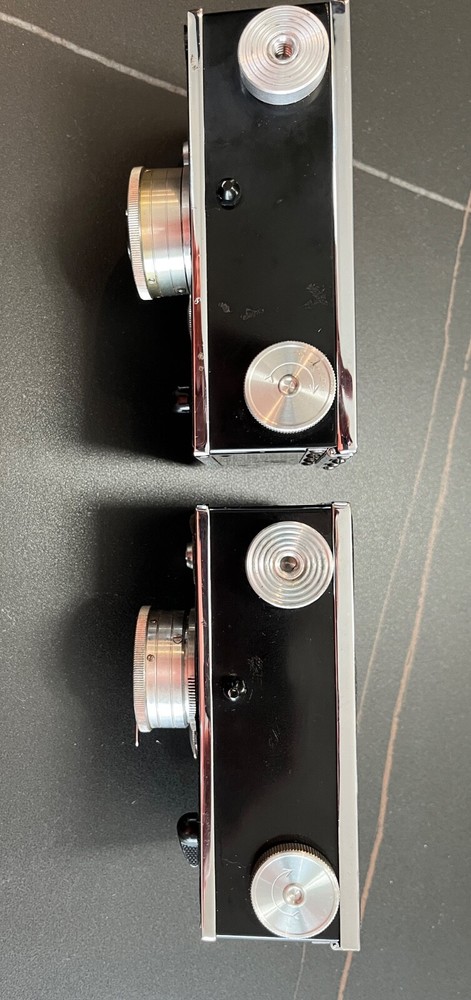 2 Argus C3 35mm Cameras + Argus Partial Flash + Argus Lens Filter + Pentax Flash