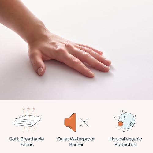 Waterproof Mattress Protector Size – Fitted Sheet Style, Twin White