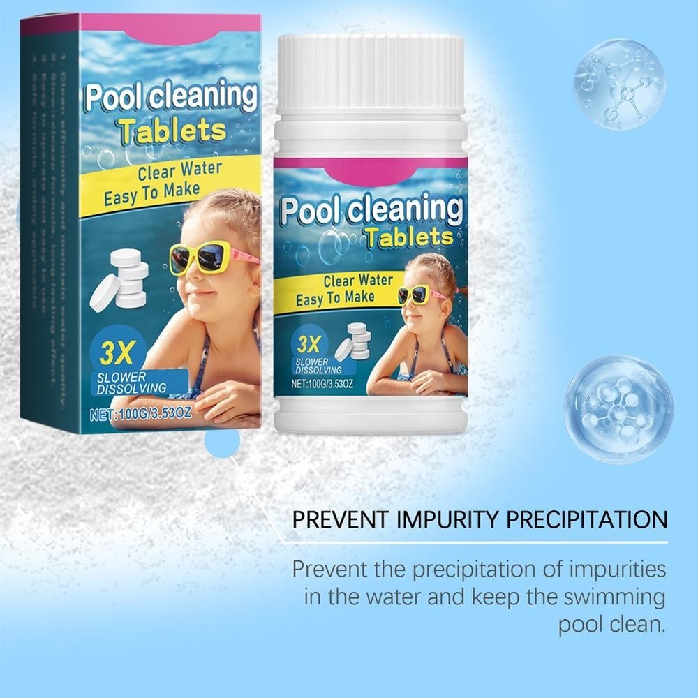 Multi-effect Pool Water Quality Cleaning Effervescent Tablets A5Z7