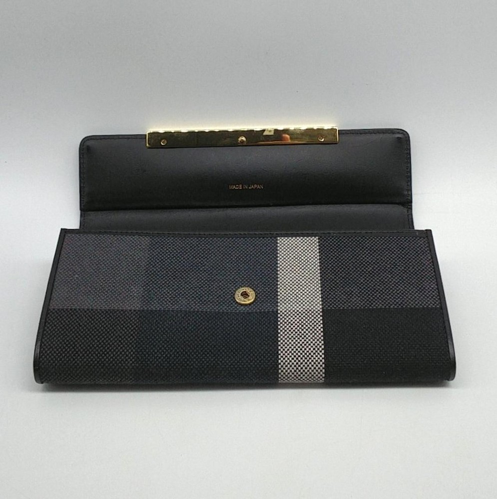 Blue Label Crestbridge Long Wallet Black
