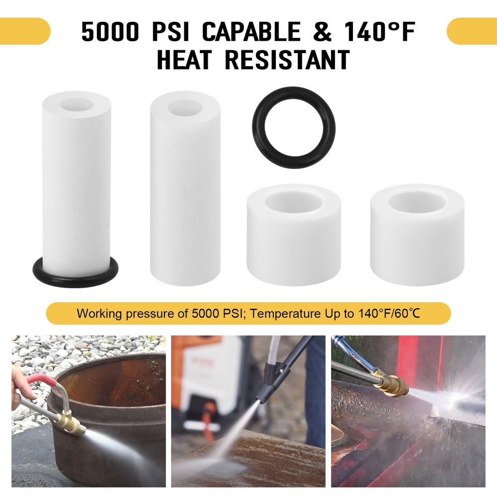 Pressure Washer Sandblasting Nozzle 5000 PSI | 2-Pack Ceramic Tips