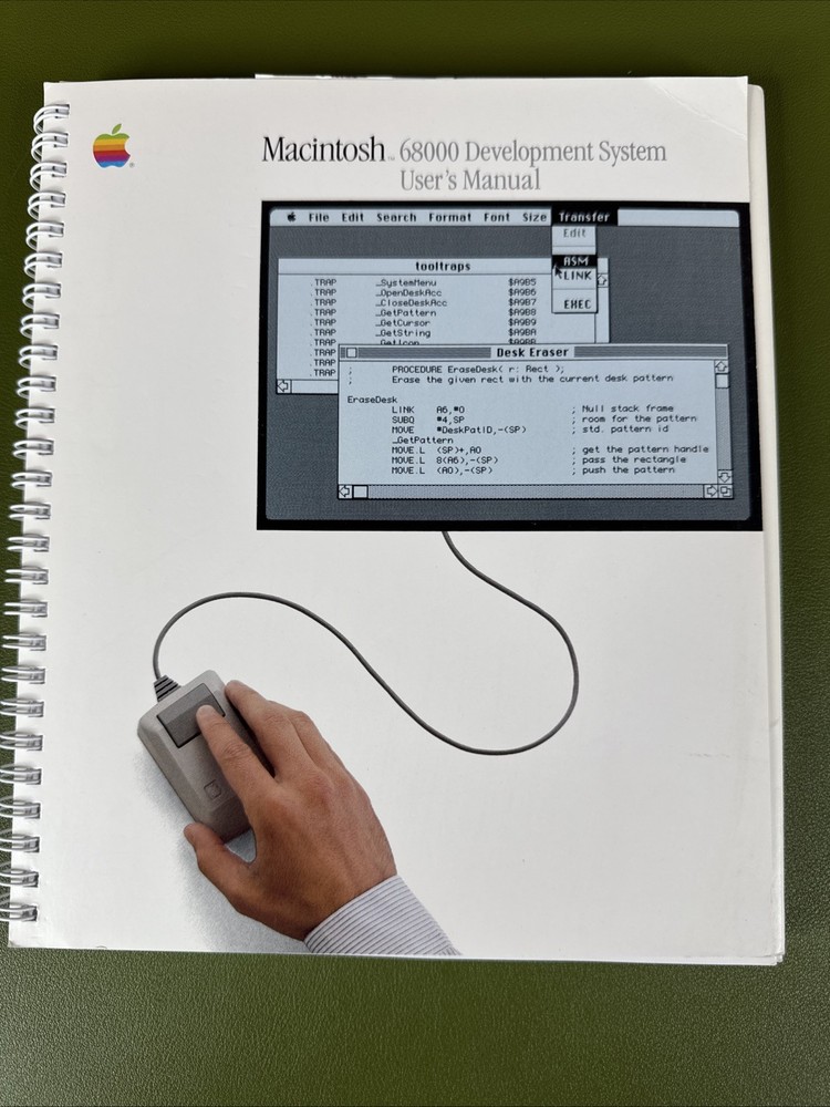 Vintage 1984 Apple Macintosh 6800 Development System User's Manual