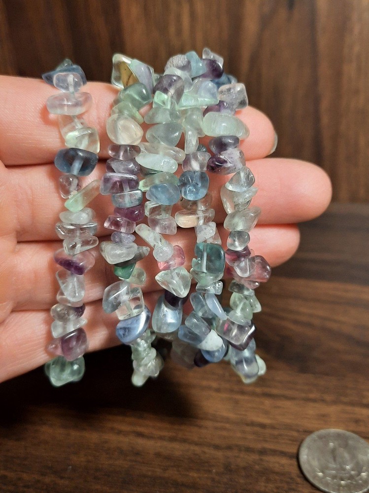 Handmade fluorite Crystal beaded bracelet