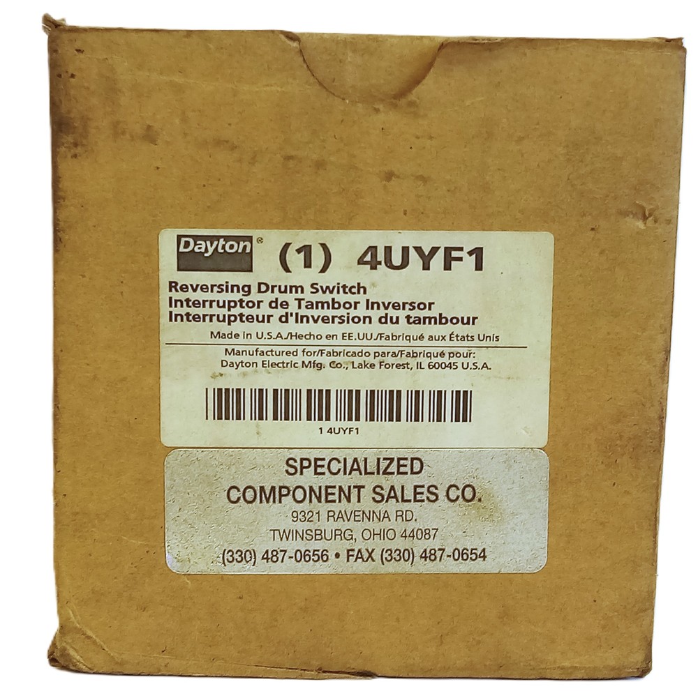 Dayton 4UYF1 Reversing Drum Switch