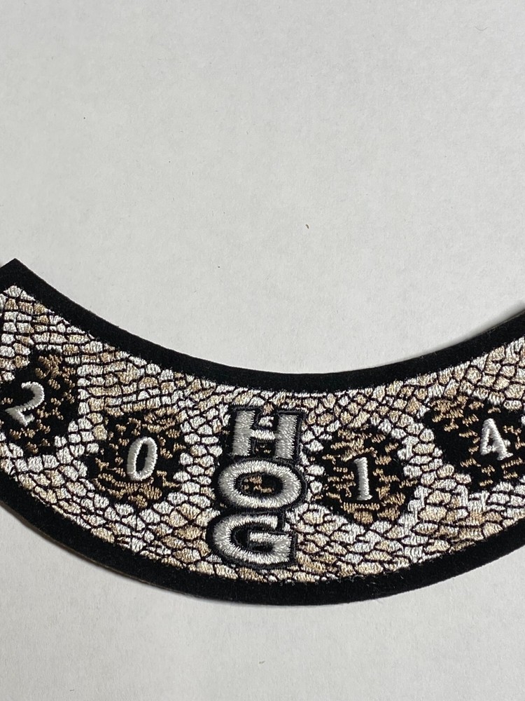 Harley Davidson HOG Patch 2014 Harley Davidson Owners Group Rattlesnake